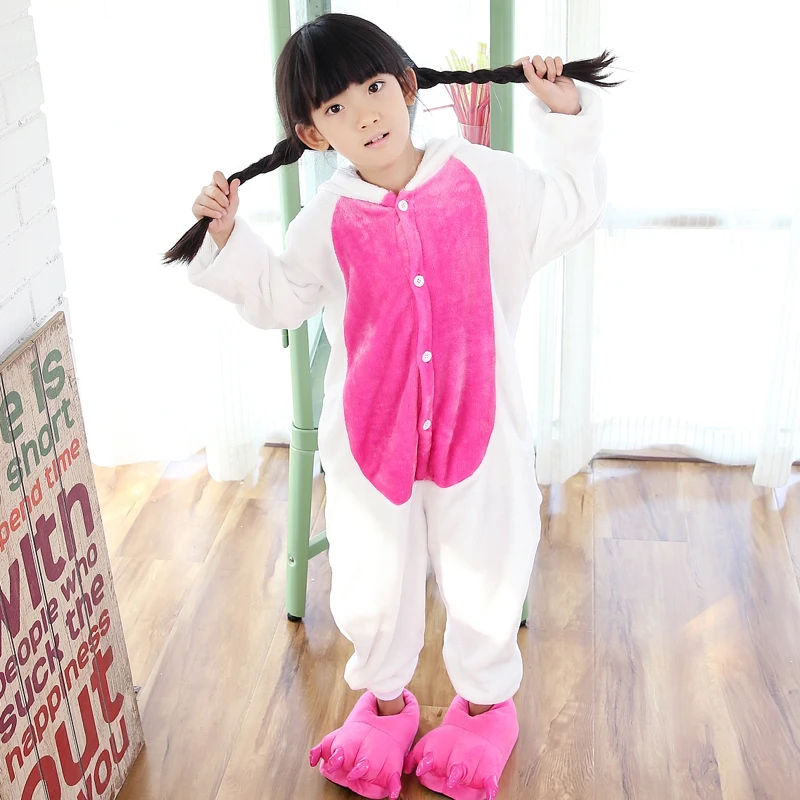 

Girls Boys Winter Kigurumi Pajamas Unicorn Cartoon Anime Animal Onesies Sleepwear Coral Fleece Warm Jumpsuit Children Pajamas