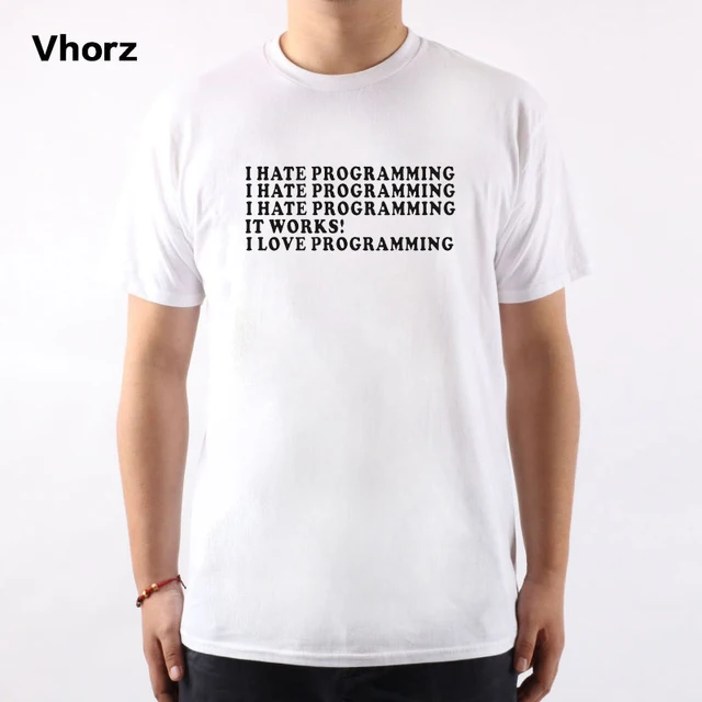 Summer New I HATE PROGRAMMING FUNNY Computer Programmer