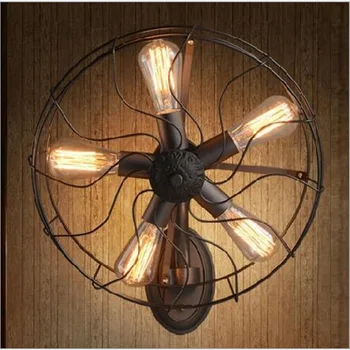 

Iron black lampshade wall lamp vintage cage guard sconce loft lighting fixture modern indoor lighting wall lamps
