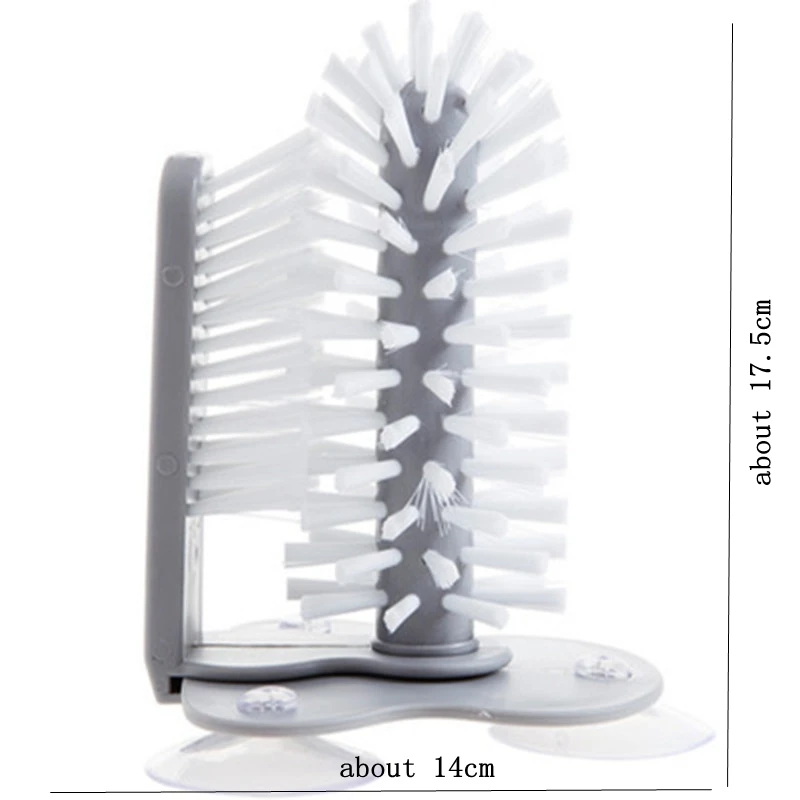 Стеклянные бутылочки с очистителем подставка основа щетка чашка раковина питьевая вода скруббер кружка вино всасывание Самостоятельная кухня бутылка Очиститель Щетка