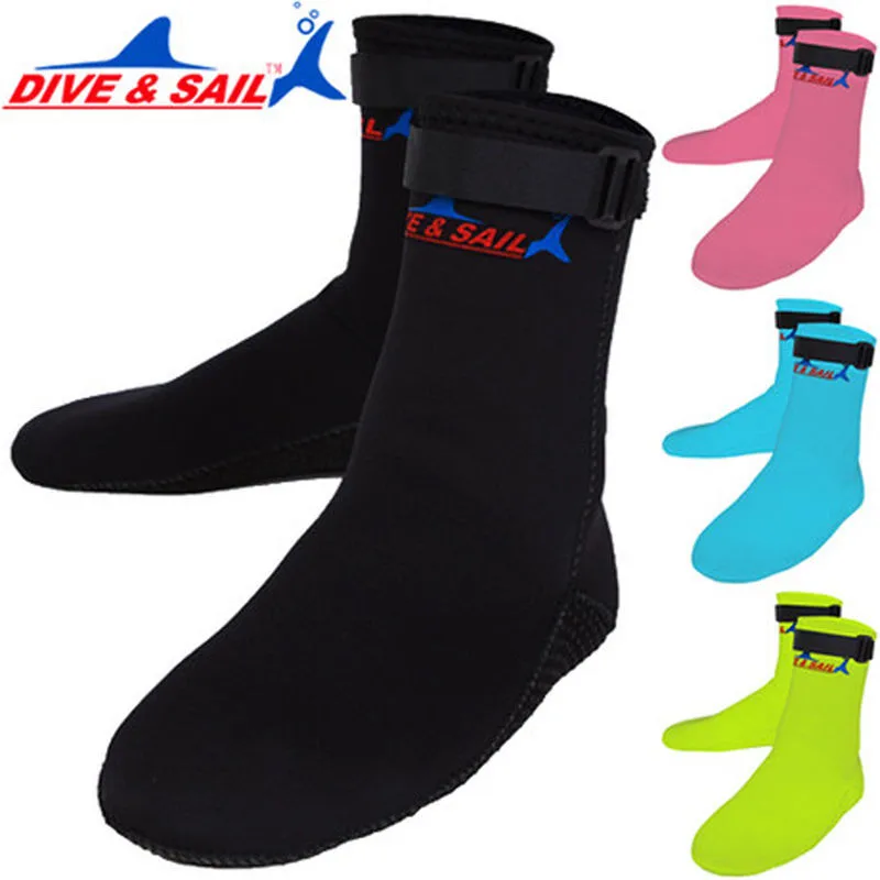 DIVE & SAIL DS 002 3mm Neoprene Booties Anti slip Snorkeling Diving