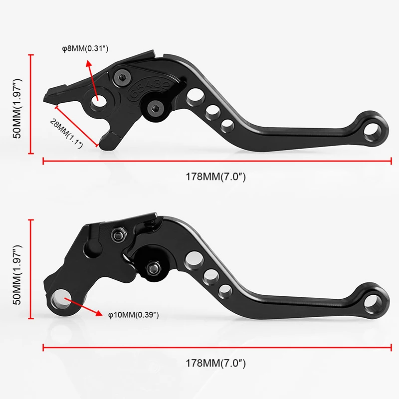 Мотоцикл Cnc алюминиевый коротышка Регулируемые тормозные рычаги сцепления для Honda Grom Msx 125 2013