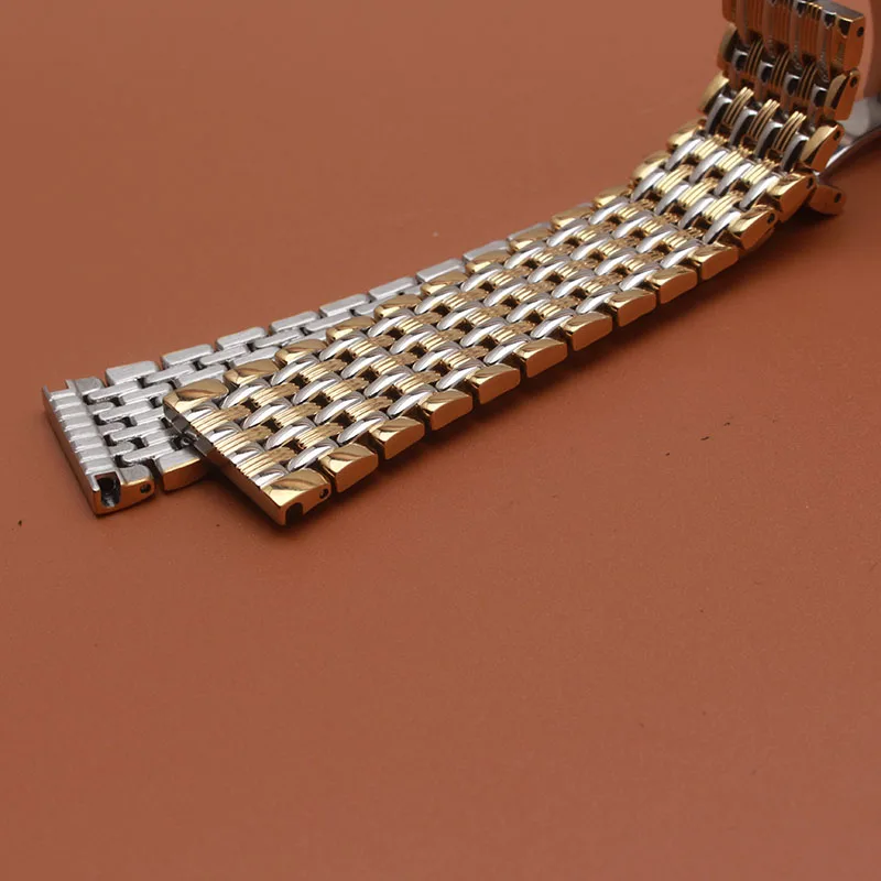 14mm 16mm 18 20 22mm Silver Two Tone Gold 316L Solid Stainless Steel Bracelet Watch Band Strap Belt fit quartz watches promotion 14mm 16mm 18 20 22mm Silver Two Tone Gold 316L Solid Stainless Steel Bracelet Watch Band Strap Belt fit quartz watches promotion