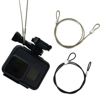 

Safety Strap Stainless Steel Tether Lanyard Wrist Hand 60cm For GoPro Camera New