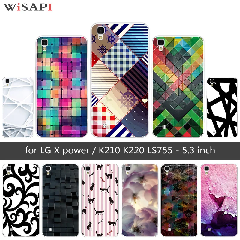 Для LG X Power Мягкий силиконовый чехол из ТПУ для Coque K210 K220 LS755 необычная задняя