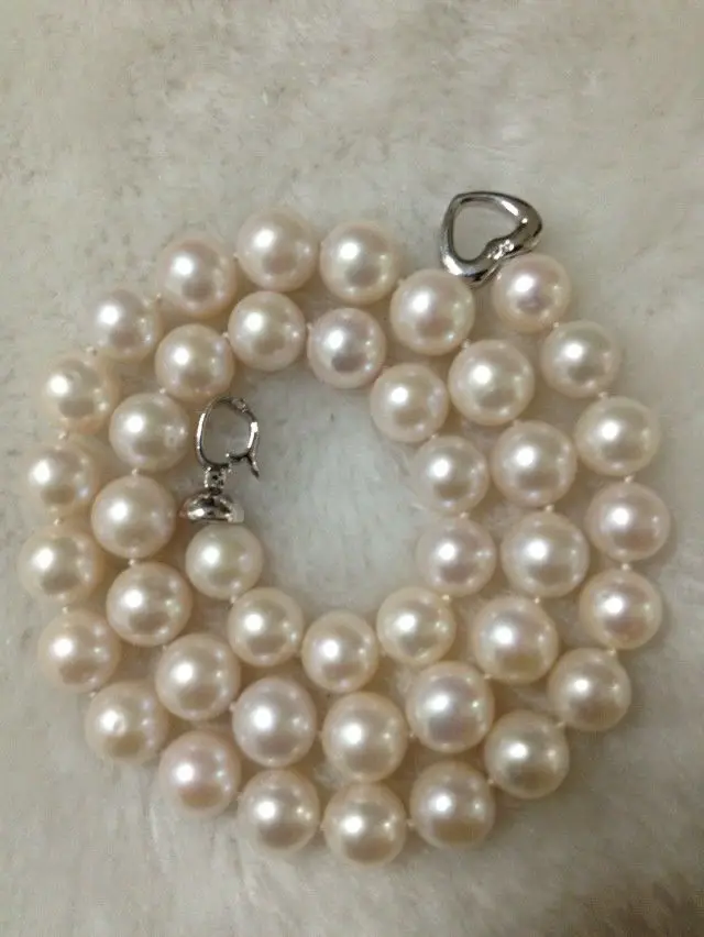 

Hot selling free shipping**** BEAUTY 17 INCH 10-11MM WHITE SOUTH SEA PEARL STRAND NECKLACE