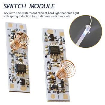 

LED Dimmer Control Switch Capacitive Touch Sensor Switch Coil Spring Switch DC 3-24 V 36W 3A for Smart Home LED Light Strip