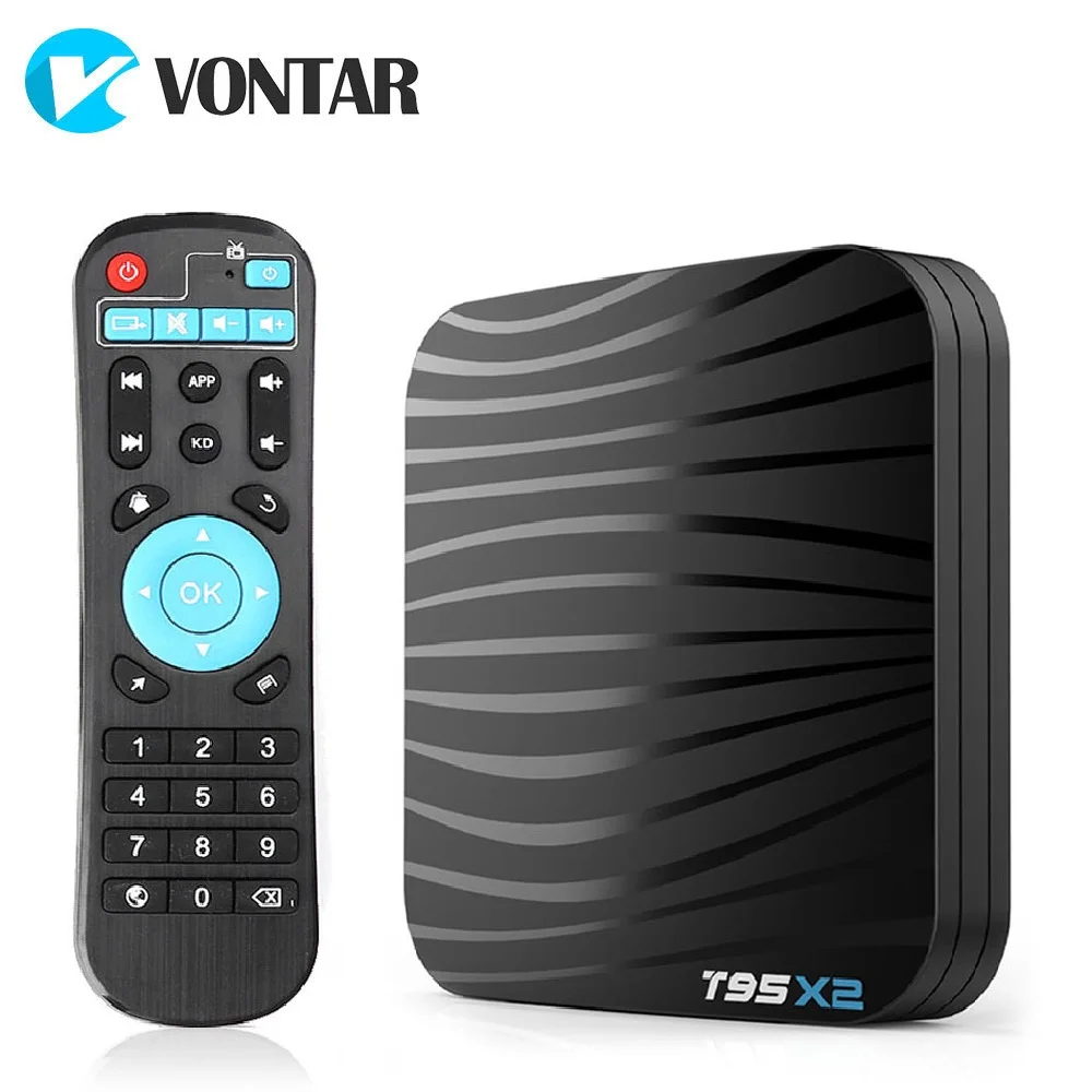 T95X2 caja de TV inteligente Android 8,1 4 GB 32 GB 64 GB Amlogic S905X2 Quad Core H.265 4 K Youtube reproductor multimedia Set top Box T95 X2 - 1