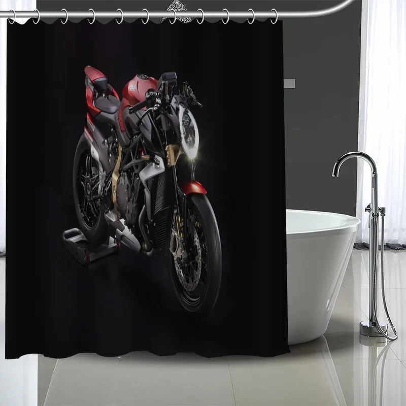 Пользовательские мотоциклетные занавески для душа Современные тканевые занавески для ванной s домашний декор занавески s больше размеров на заказ Ваш образ - Цвет: 14