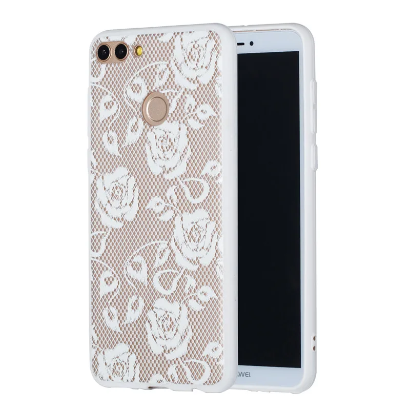 Case For Huawei P Smart Cases Luxury 3D Relief Lace Flower TPU + PC Silicone Case For Huawei Honor7A 7X 10 Y5 Y7 2018 Case Coque (19)