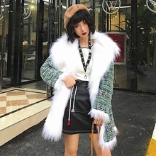 

Two Side Wearing Thick Faux Fox Fur Long Coat M29