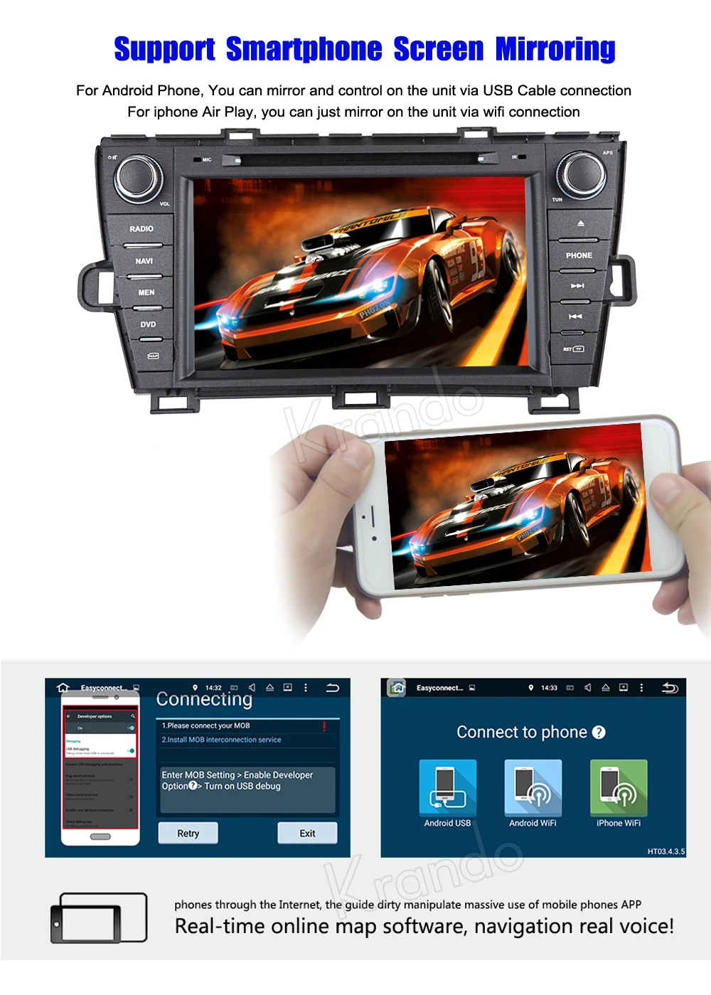 Cheap Krando 8" Android 9.0 car dvd radio player navigation multimedia system for toyota prius 2009-2015 audio system WIFI 3G DAB+ 4 Cheap Krando 8" Android 9.0 car dvd radio player navigation multimedia system for toyota prius 2009-2015 audio system WIFI 3G DAB+ 4
