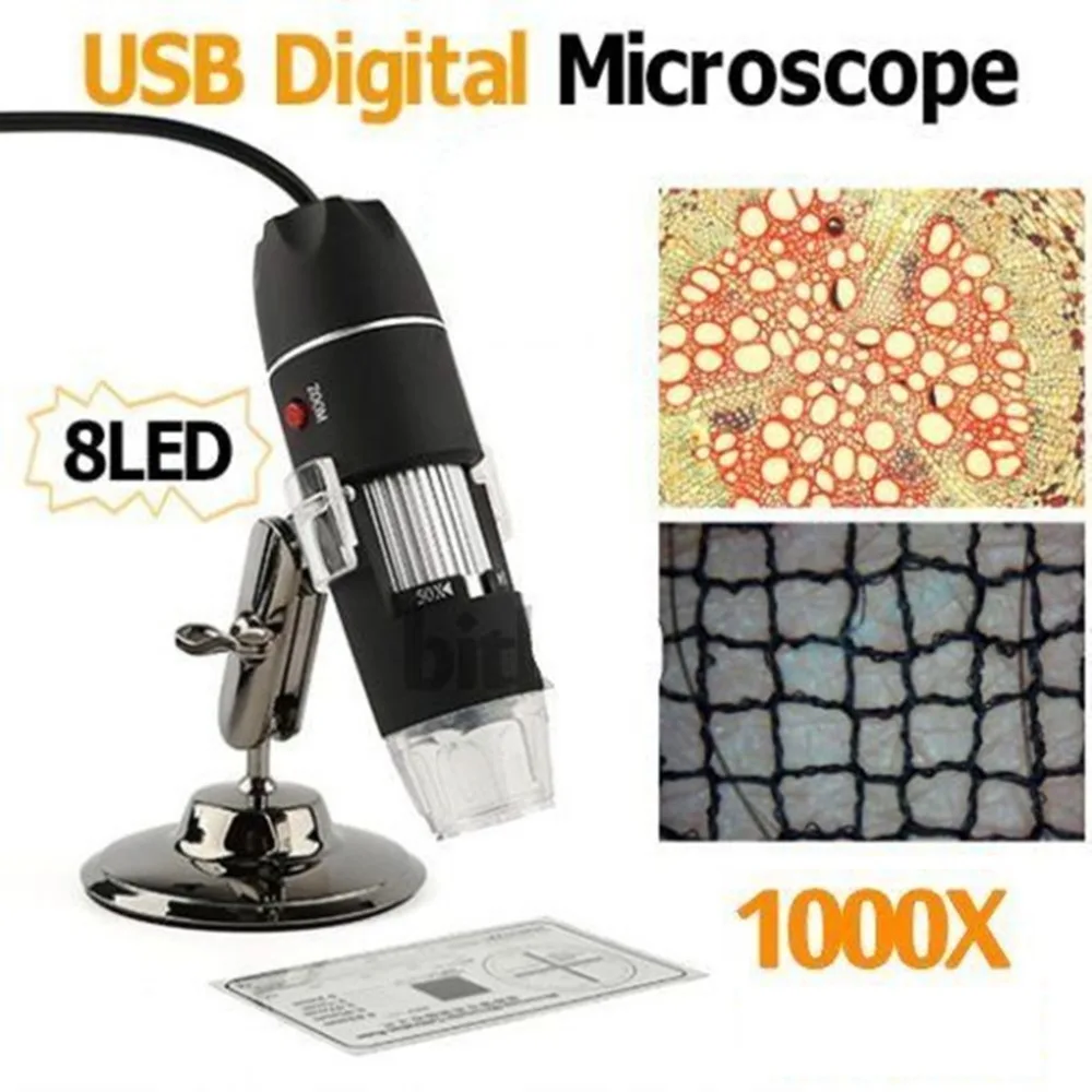 1000X цифровой микроскоп камера 8LED Microscopio USB цифровой Тринокулярный Para Electronica Biologico паяльный микроскоп стенд