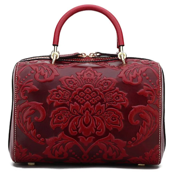 

Italian leather Custom logo wholesale real Leather Special Effect Cow Leather Women Genuine leather totebag Famous Brand