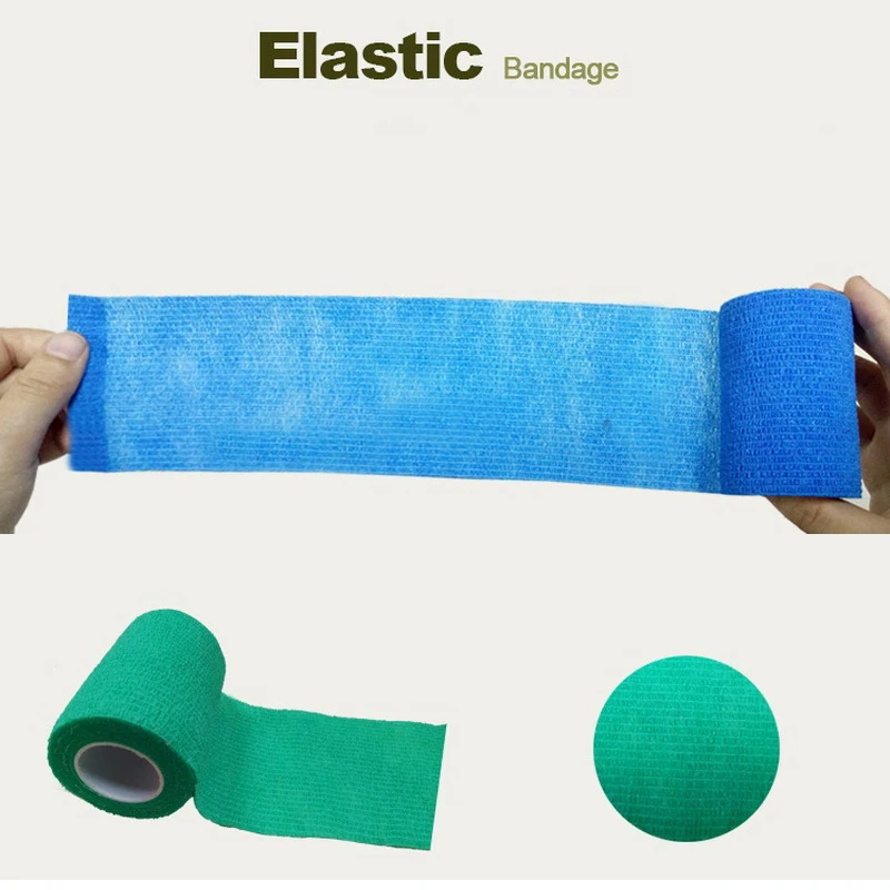 1Pcs 5CM*4.5M Breathable Elastic Bandage Non-woven Sports Tape Tattoo Finger Wrist Wrap Elbow Knee Ankle Medical Taping