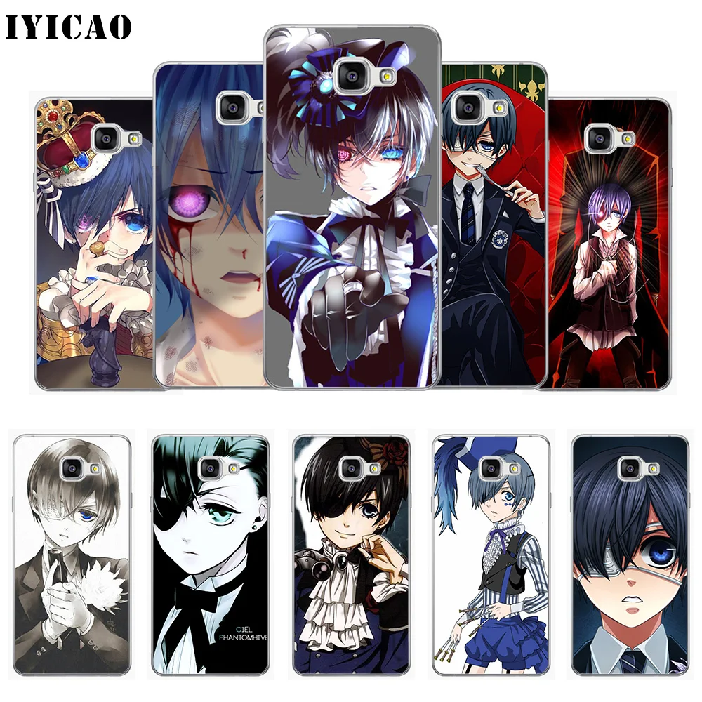 

IYICAO Black Butler Ciel Soft Silicone Phone Case for Samsung A10 A30 A40 A50 A70 M10 M20 M30 TPU Cover