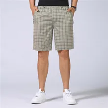 Новое поступление мужские шорты Летняя мода Британский Стиль клетчатые мужские шорты в повседневном стиле Брендовые мужские шорты Карго Большие размеры