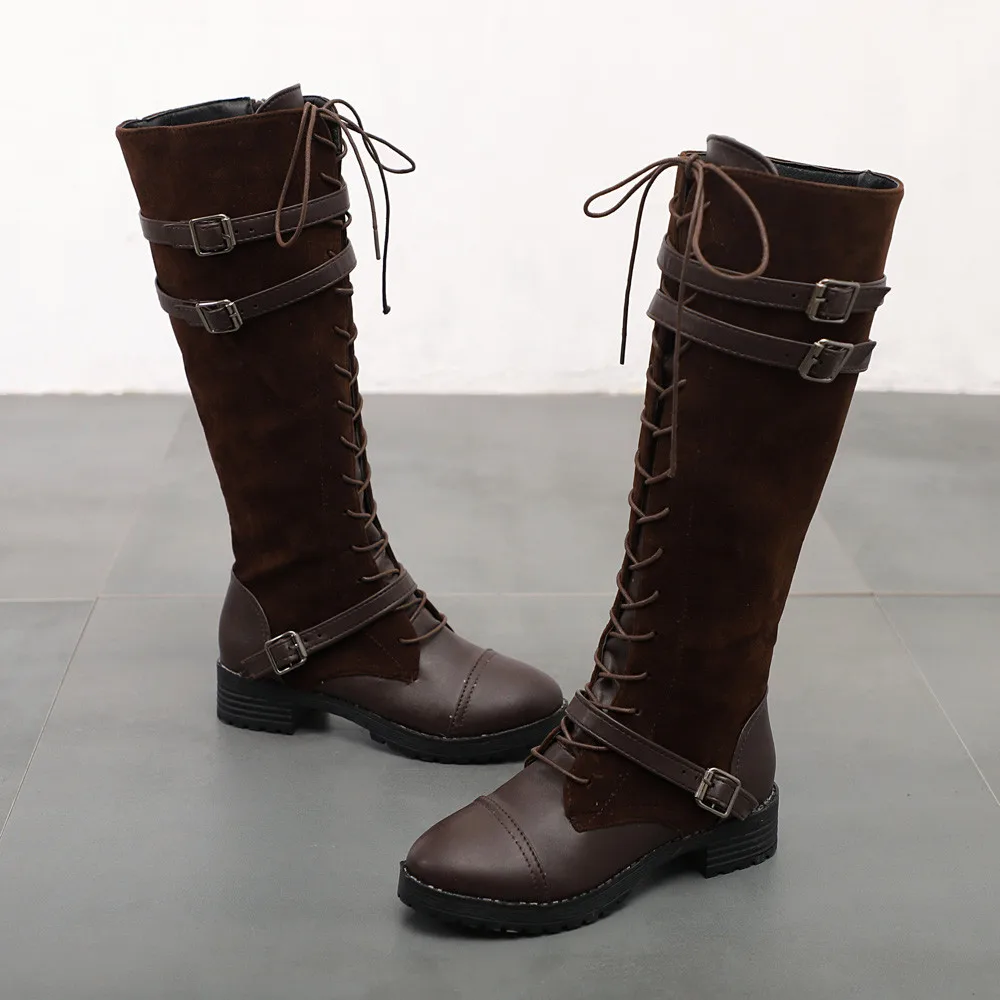 Женская зимняя обувь; брендовые сапоги до колена; женская обувь высокого качества; женские теплые зимние сапоги; большие размеры 35-43