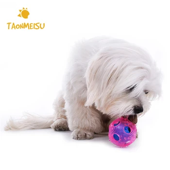 

Newest Pet Dog Treat Ball Toy Hollow Food Container for Dog Training / Palying / Chewing Pet's Educational Tool Pet Supplies