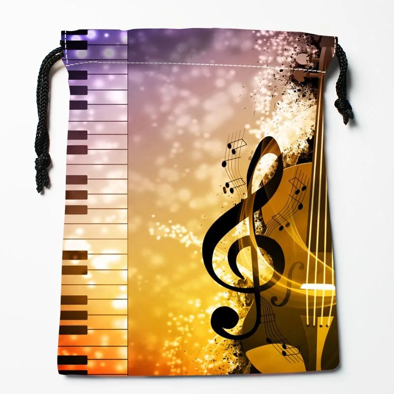 Изготовленный На Заказ музыкальные сумки изготовленный на заказ подарочные мешки с принтом больше размера см 27x35 cm Тип сумки сжатия