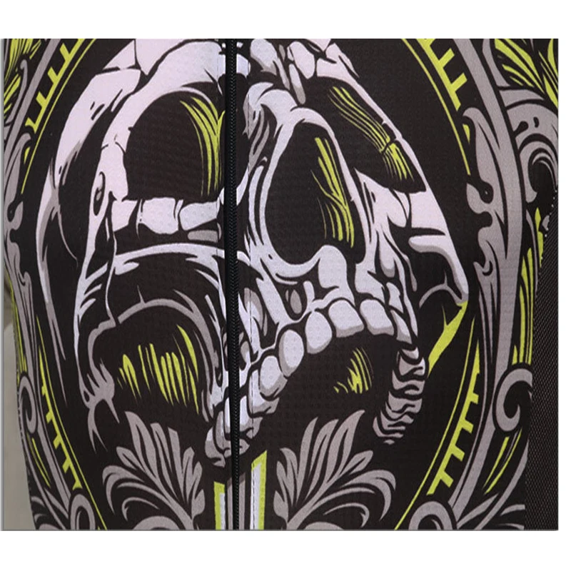 Xintown 2019 Skull Short Sleeve Cycling Jersey Men mtb Bike Jersey Shirt Racing Sport Bicycle Cycling Clothing Maillot Ciclismo