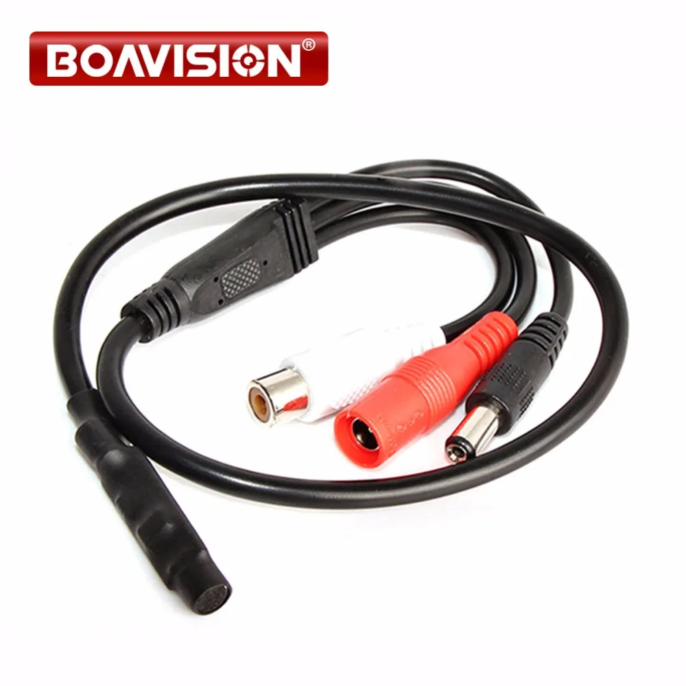 

10 xAudio pick up Mini CCTV Microphone Wide Range with DC output Mic Audio Cable for Security Camera
