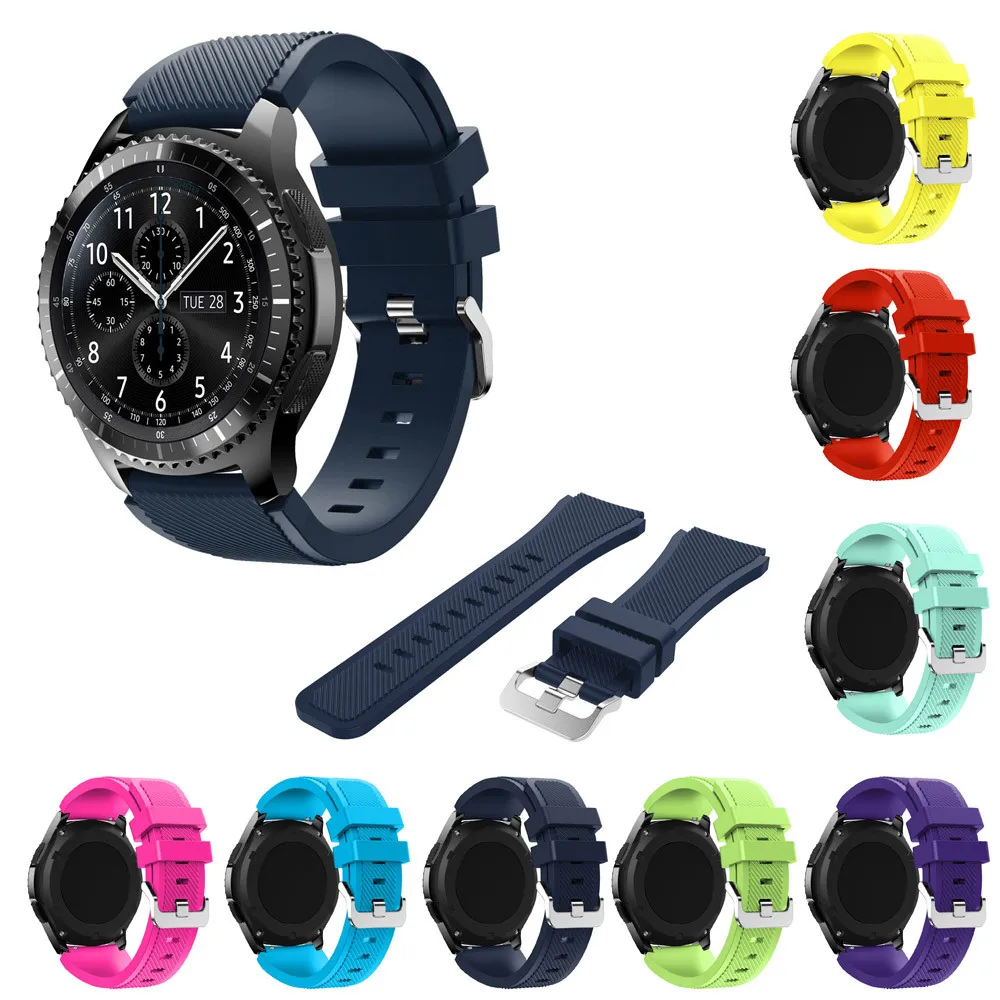 joyozy 22mm Sports Silicone font b Watch b font Bands Strap for Samsung Galaxy Gear S3