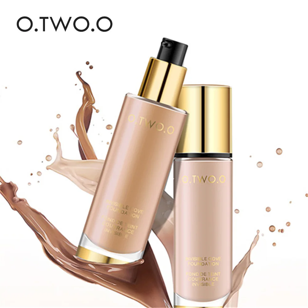 O Two O Liquid Foundation Invisible Full Coverage Make Up Concealer Whitening Moisturizer Waterproof Makeup Foundation 30ml Face Foundation Aliexpress