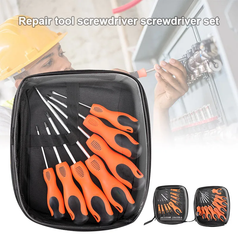 

Cross Straight Slotted Screwdriver Set Repair Tools for Home Electronic Appliances ALI88