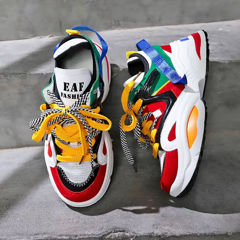 colorful abo fashion sneakers