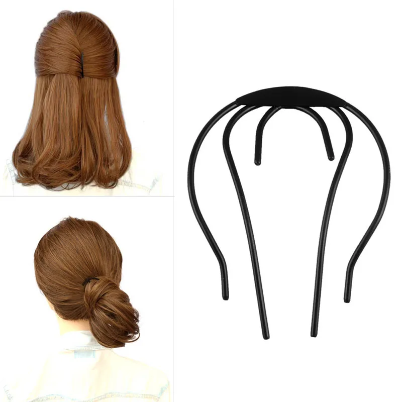 Women Bun Hairstyle Ornaments Braider Bow Hair-Plug Disk Hair Accessories Chic