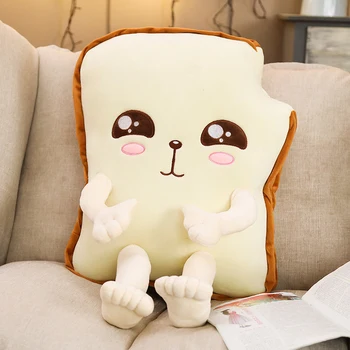 

Dropshipping 2019 New Arrival Cute Plush Toast Bread Mushroom Toy Soft Doll Stuffed Pillow Peluche Sofa Decoration Kids Toy