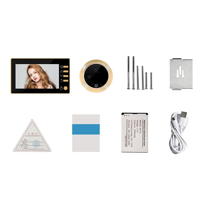 

4.3 Inch LCD Color Screen Electronic Door Bell Viewer IR Night Door Peephole Digital Door Camera