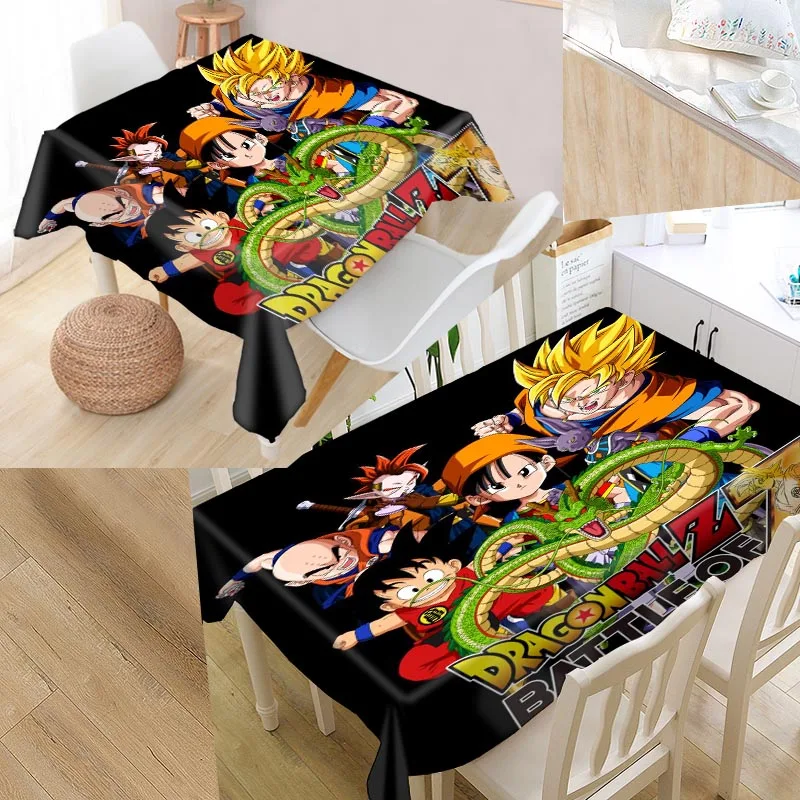 New Arrival Custom Dragon Ball Z Table Cloth Waterproof Oxford