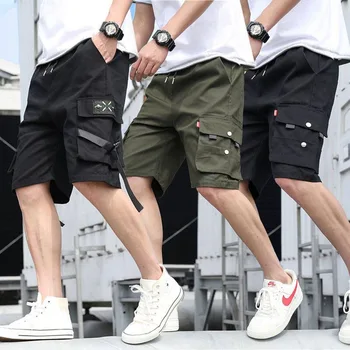 

Men's Loose Shorts New Summer Men Large Size Casual Shorts High Quality Men Cotton Short Pants Tooling shorts