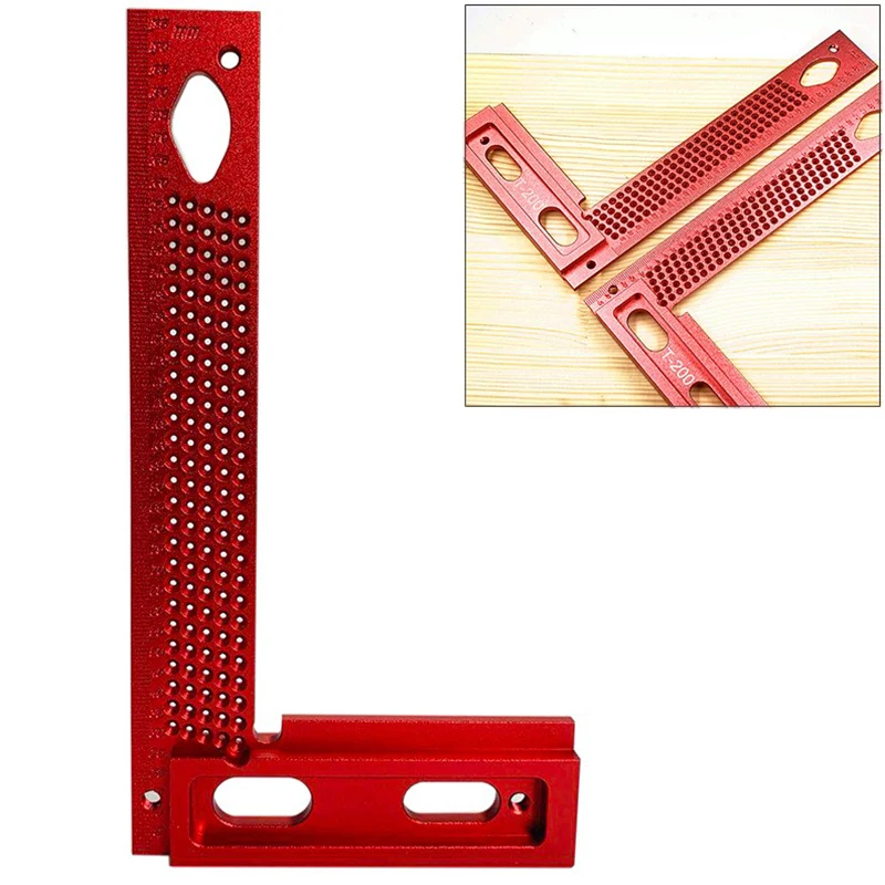 T-160/200/260 Measuring Tool Woodworking T-type Scribe Mark Measurement Tool Aluminum Alloy Precisi