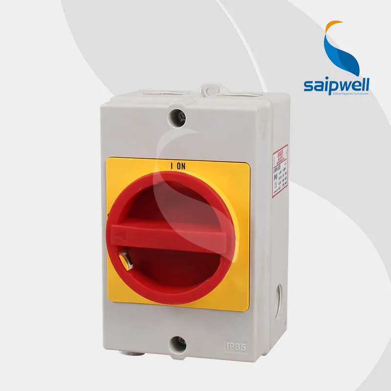 

220V-440V 32 Amp Changeover Switch/Rotary Switch With IP65 Plastic Box LW30-32B