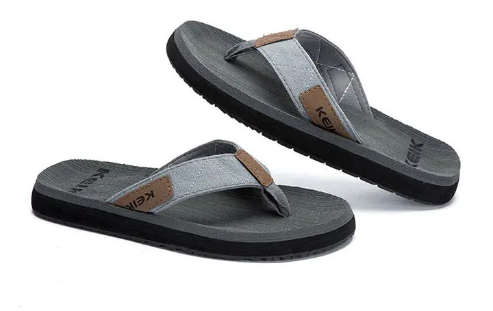 High Quality Popular Outdoor Beach Flat Sandals Man Slippers Mens Rubber Sole Orthotic Flip Flops (9)