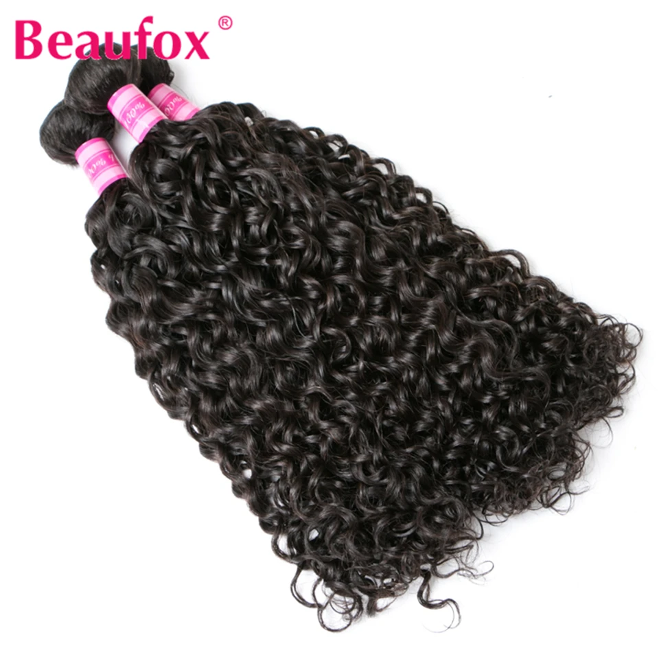 Beaufox Brazilian Water Wave Bundles With Frontal Closure 3pcs Human Hair Bundles With Closure Remy Lace Frontal With Bundles Beaufox Brazilian Water Wave Bundles With Frontal Closure 3pcs Human Hair Bundles With Closure Remy Lace Frontal With Bundles