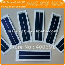 197x60mm-3V-0.5W Гибкая солнечная панель