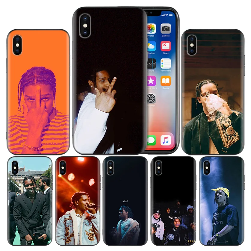 

Asap Rocky Rapper Frosted Fundas Back Case For Apple iPhone 7 8 6 6S Plus X XS MAX XR 5 5S 5C SE 10 Ten Protective Cover Coque