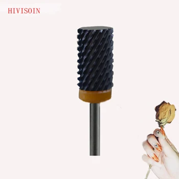 

5Pcs Black Ceramic Nail Drill Bit - Large Barrel Bit - XXC (1079.066)