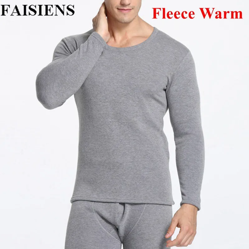 

2018 Winter Fleece Cotton Male Long Johns Set O Neck Long Sleeve Large Size 7XL 8XL 9XL Solid Colors Mens Long Johns Underwear