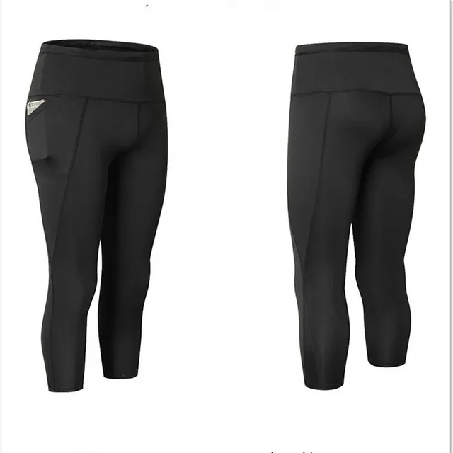 Women Legging Ptachwork Mesh Black Capri Leggings Plus Size Sexy Fitness Sporting Pants with Pocket Mid-Calf Trousers jegging 6