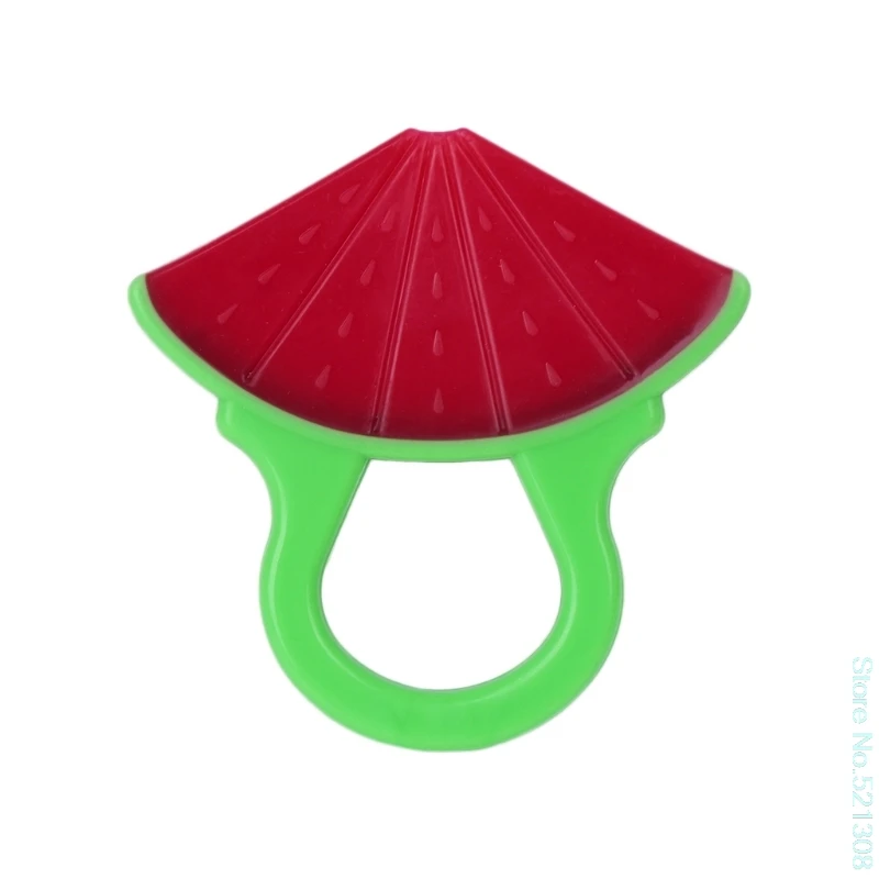 

Baby Teether Soft Silicone DIY Kid Watermelon Shape Cartoon Ring Crafts Chewing Drop Shipping