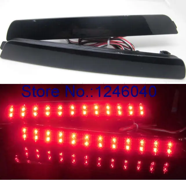 

Black Smoked lens LED Rear bumper reflector light tail brake lamp rear fog running light for Mazda3 Mazda2/6/8 Axela 2004-2011