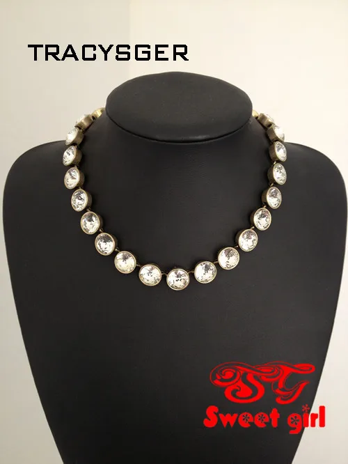 AD-xl20033/ювелирные изделия для милой девушки/ /ожерелье с кристаллами в горошек