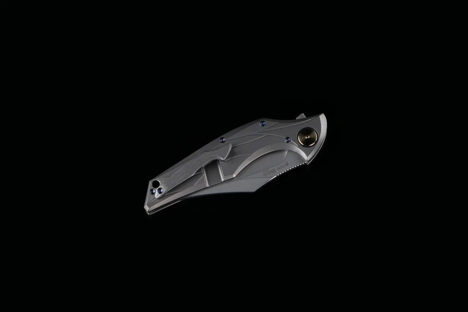 Зеленый шип Yanyue складной нож M390 лезвие TC4 Титан 3D Ручка Открытый Отдых Охота карманные Фруктовые Ножи EDC инструмент