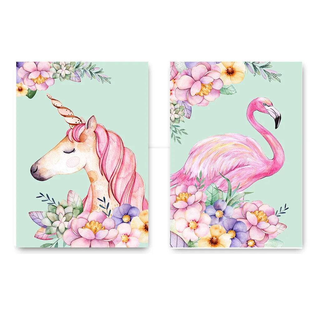 Unicorn With Flamingo. Best Friends Forever. Vector Valentine`s ... Unicorn With Flamingo. Best Friends Forever. Vector Valentine`s ...