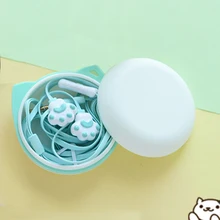 Милая кошачья лапа наушники для IPhone Android проводные наушники-вкладыши 110 см линии управления 3,5 мм наушники для мобильного телефона с микрофоном